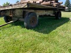 16ft x 8ft hay rack on JD running gear