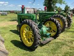 John Deere A Tractor, Hand Crank, NF, Gas, Factory Flat Spoke Rims, PTO, SN