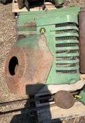 JD parts off A ; hood, side shields, exhaust, fly wheel cover, dash