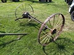Back axle off steel wheel JD wagon