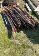 Pallet of Steel 6ft fence posts. 75 count