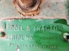 1940 John Deere A Tractor, NF, 4sp, PTO w/Side Hill Clutch, Free; runs/need