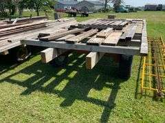 17ft x 8ft hay rack on running gear