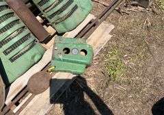 JD parts off A ; hood, side shields, exhaust, fly wheel cover, dash