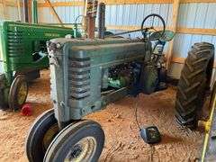 John Deere B Tractor, NF, PTO, Drive Bar, Runs/drives ; "mis-match" elect s