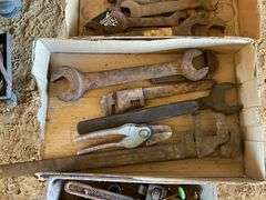 2 flats of vintage wrenches