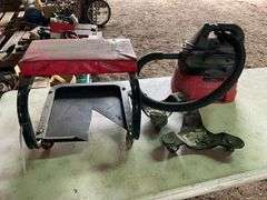 Shop Rolling Stool, Shop Vac, 3 Wheel Dollies