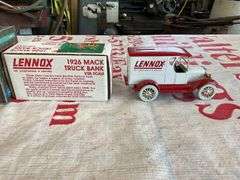 JD and 2 Lennox toy truck banks
