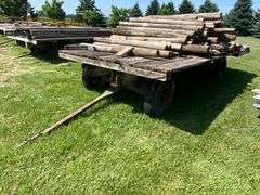 16ft x 8ft hay rack on JD running gear