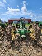 1942 John Deere A Tractor, NF, on Steel, Flat Spokes, Free; runs/drives; on