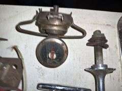 Antique Automobile Parts - Radiator Motometer, Door Hardware, Mirror and mo
