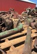 John Deere A block, head, pistons; block is cracked, good studs, seat and f