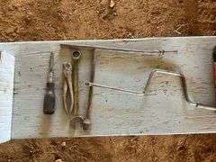 2 flats of vintage wrenches and pliers