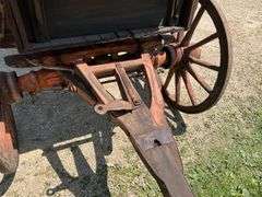 Smith MFG Co. Horse-drawn Wooden Wheel Box Wagon