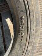 Pallet of  4 Tires(4.40/4.50-21, 525-5.5 -18, 4.75/5.00-19 on Spoke Rim, 4.