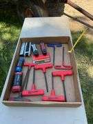 Flat of hex key wrenches