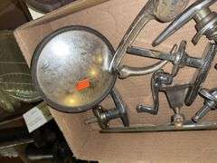 Antique Automobile Parts - Radiator Motometer, Door Hardware, Mirror and mo