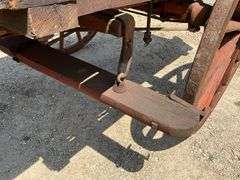 Smith MFG Co. Horse-drawn Wooden Wheel Box Wagon