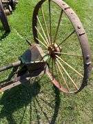 Back axle off steel wheel JD wagon