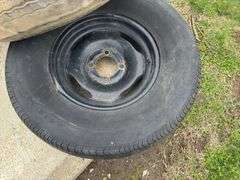 5 Bolt 15" rim with tire, 4 Bolt 15"  rim with tire