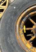 (4) Contractor packing wheels on rims, 7.50-15