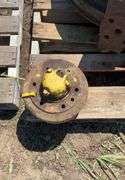 (2) John Deere A front wheel hubs, weighted