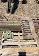 John Deere parts off A : hood, dash