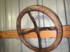 Wooden Steering Wheel, Steel Steering Wheel for Vintage Automobiles