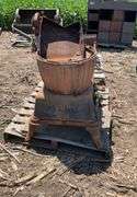 Old cast iron pot belly stove, from US Army Cannon heater #20