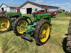 John Deere A Tractor, Hand Crank, NF, Gas, Factory Flat Spoke Rims, PTO, SN