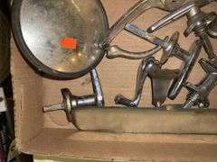 Antique Automobile Parts - Radiator Motometer, Door Hardware, Mirror and mo