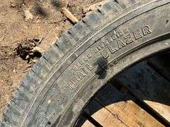 Pallet of  4 Tires(4.40/4.50-21, 525-5.5 -18, 4.75/5.00-19 on Spoke Rim, 4.