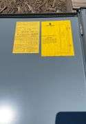 Large metal breaker box, 400 amp, 240V AC
