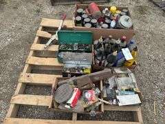 Pallet of Assorted Hardware, Shop Supplies, Come A Long