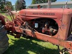 1954-1955 Allis Chalmers WD 45 Tractor, WF, Gas, 19.4x28” Tires, 2pt., PTO