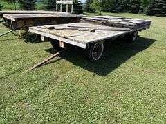 18ft x 8ft Hay rack on JD running gear