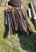 Pallet of Steel 6ft fence posts. 75 count