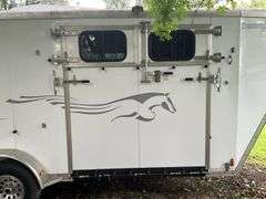 2008 MerHow Aluminum 4 Horse Back and Side Loading Trailer, 18’x83”, Fold D