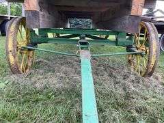 12ft x 6ft Hay rack on steel wheel running gear