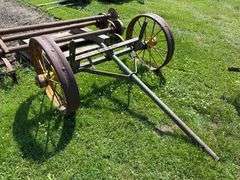 Back axle off steel wheel JD wagon
