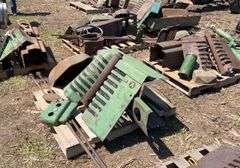 JD parts off A ; hood, side shields, exhaust, fly wheel cover, dash