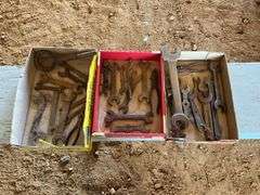 2 flats of vintage wrenches