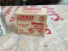 Ace Hardware and Lennox toy truck coin bank