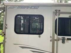 2008 MerHow Aluminum 4 Horse Back and Side Loading Trailer, 18’x83”, Fold D