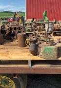 John Deere A block, head, connecting rods, piston, oil pump, clutch brake a