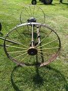 Back axle off steel wheel JD wagon