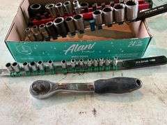 Assorted Sockets (1/2” and 1/4” Drive, 1/2” Ratchet)