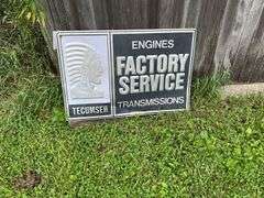 24”x36” Tecumseh Engines Factory Service  Sign