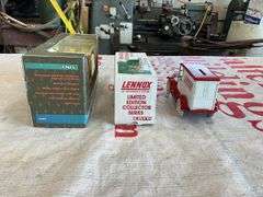 JD and 2 Lennox toy truck banks