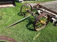 Back axle off steel wheel JD wagon